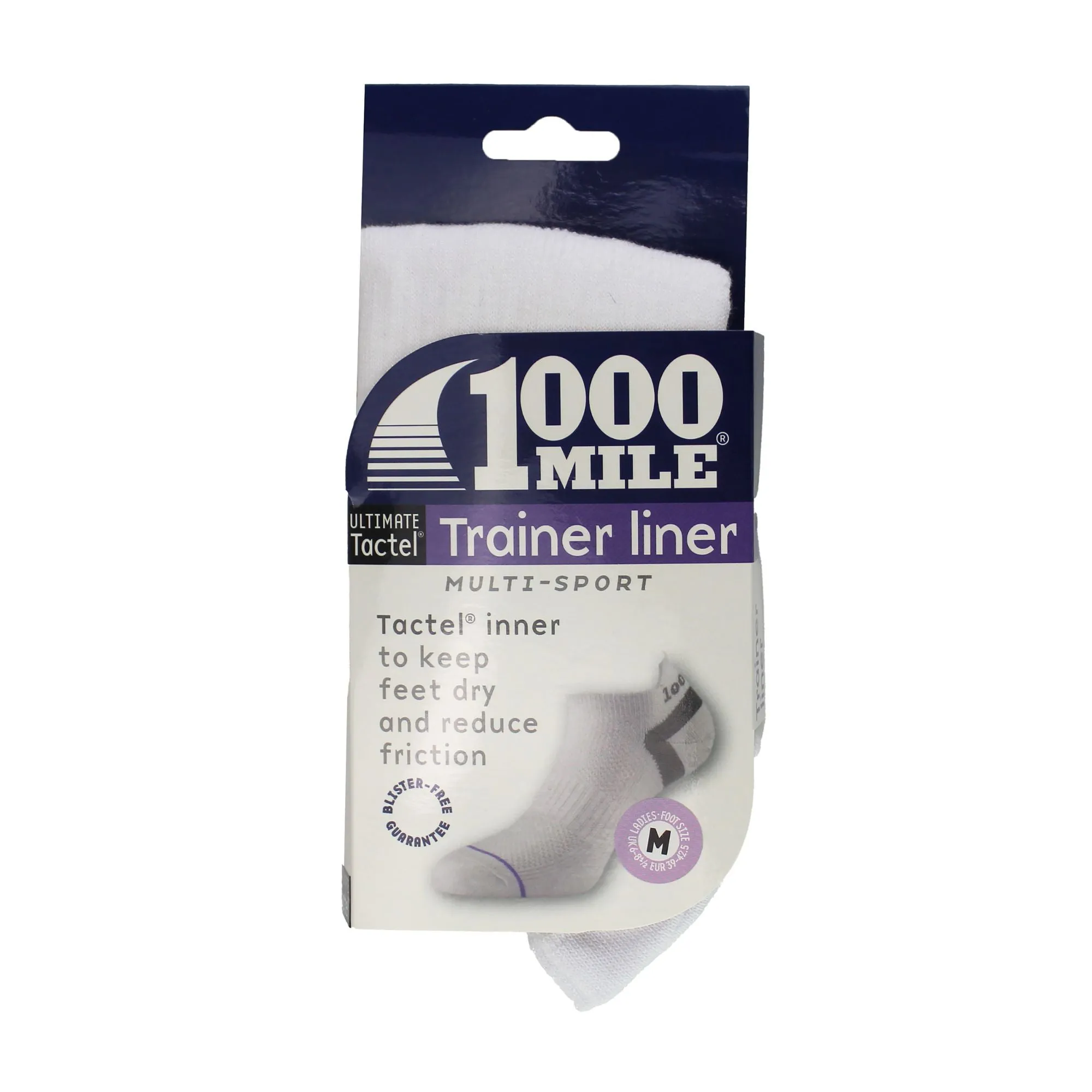 1 Pack Ladies Ultimate Low Cut Double Layer Trainer Socks