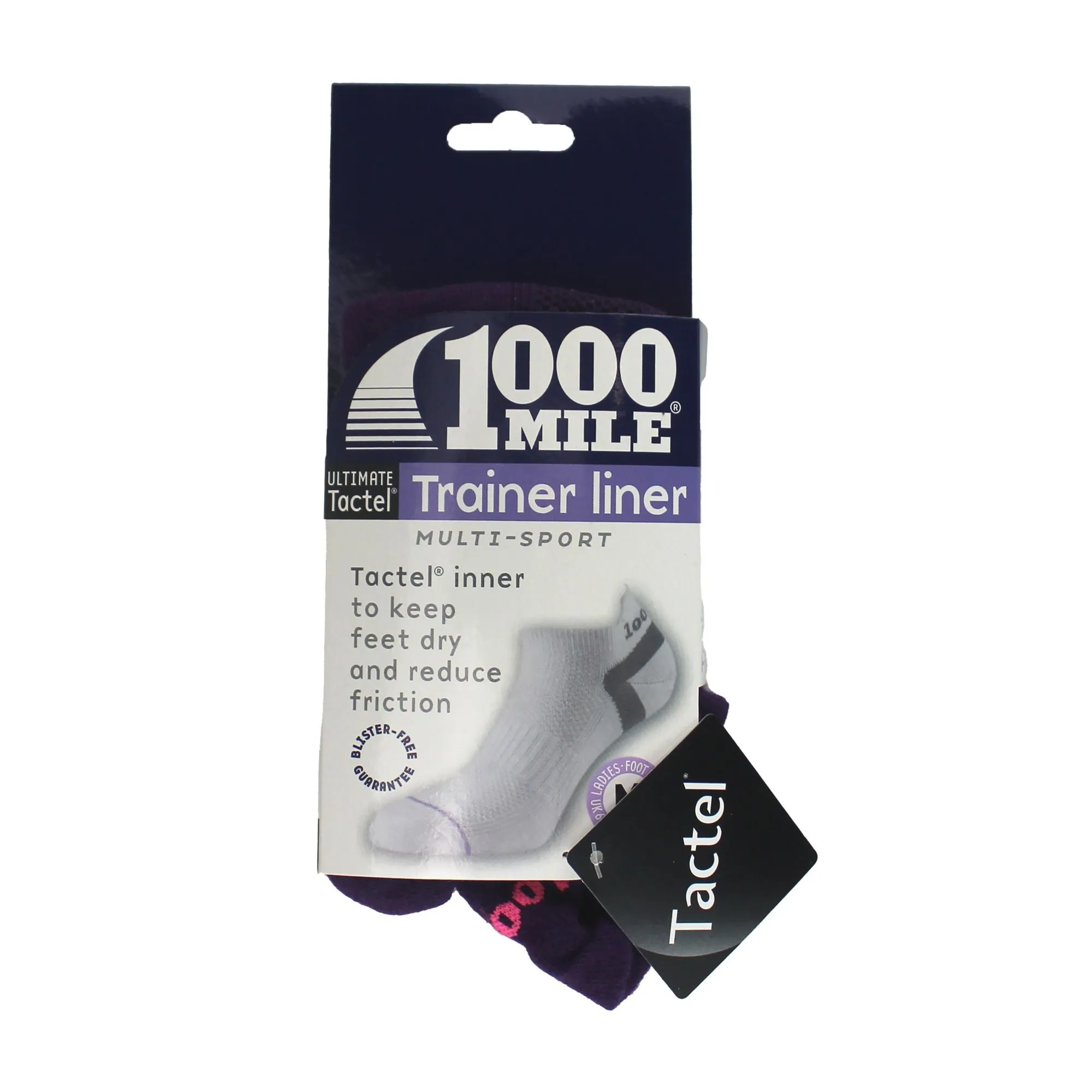 1 Pack Ladies Ultimate Low Cut Double Layer Trainer Socks
