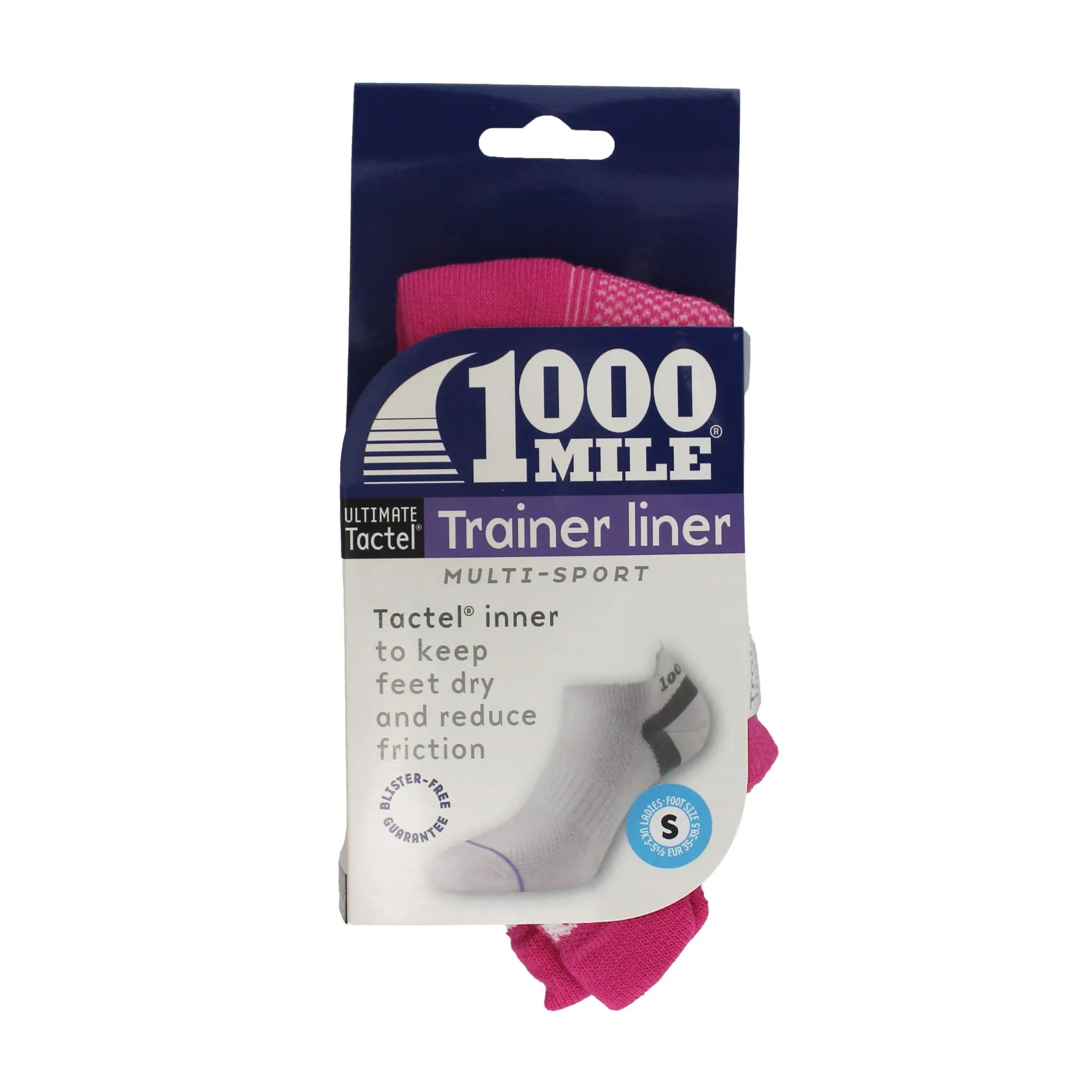 1 Pack Ladies Ultimate Low Cut Double Layer Trainer Socks