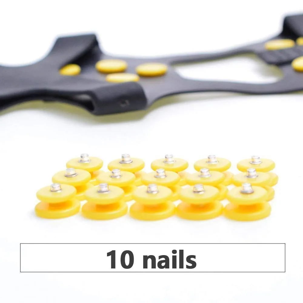 Bequee 10 teeth crampons, non-slip shoe cover, 1 pair