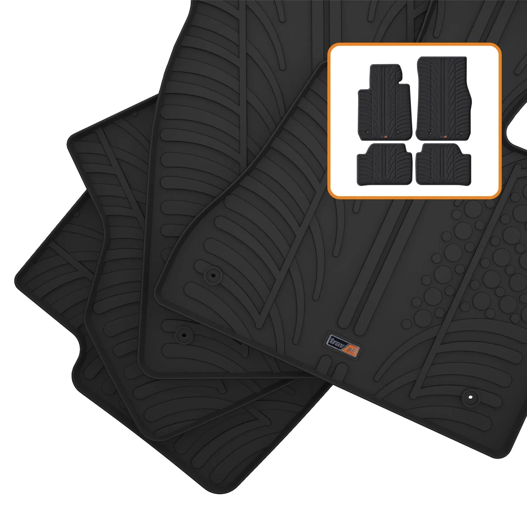 BMW 1 Series Hatchback Rubber Car Mats (2011-2015)