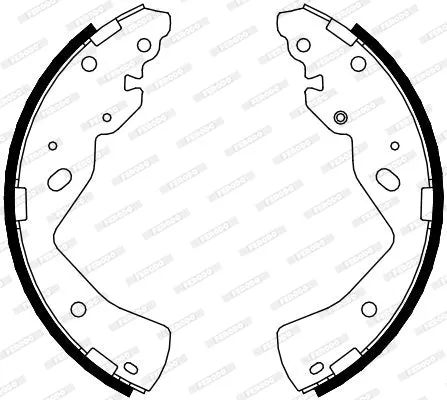 Brake Shoes Ford Ranger 1800,2200,2.5 4X2 (2003 ) Front Solidb4079 Ferodo