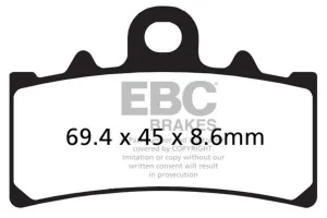 EBC Brake Pad KTM RC390/Kawasaki (FA606HH)