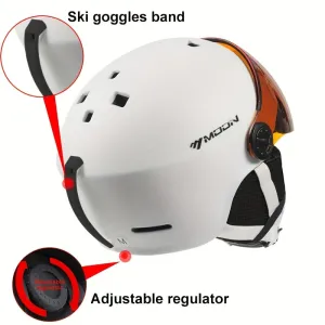 High-Quality PC EPS MOON Skiing Helmet Goggles for Outdoor Sports, Skateboard Helmets, and Ski Equipment