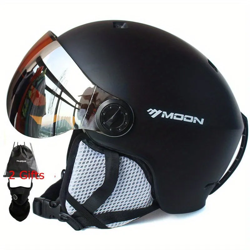High-Quality PC EPS MOON Skiing Helmet Goggles for Outdoor Sports, Skateboard Helmets, and Ski Equipment