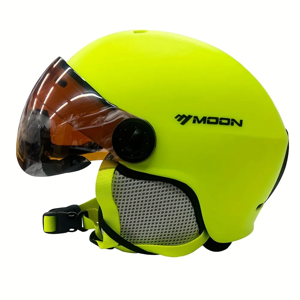 High-Quality PC EPS MOON Skiing Helmet Goggles for Outdoor Sports, Skateboard Helmets, and Ski Equipment