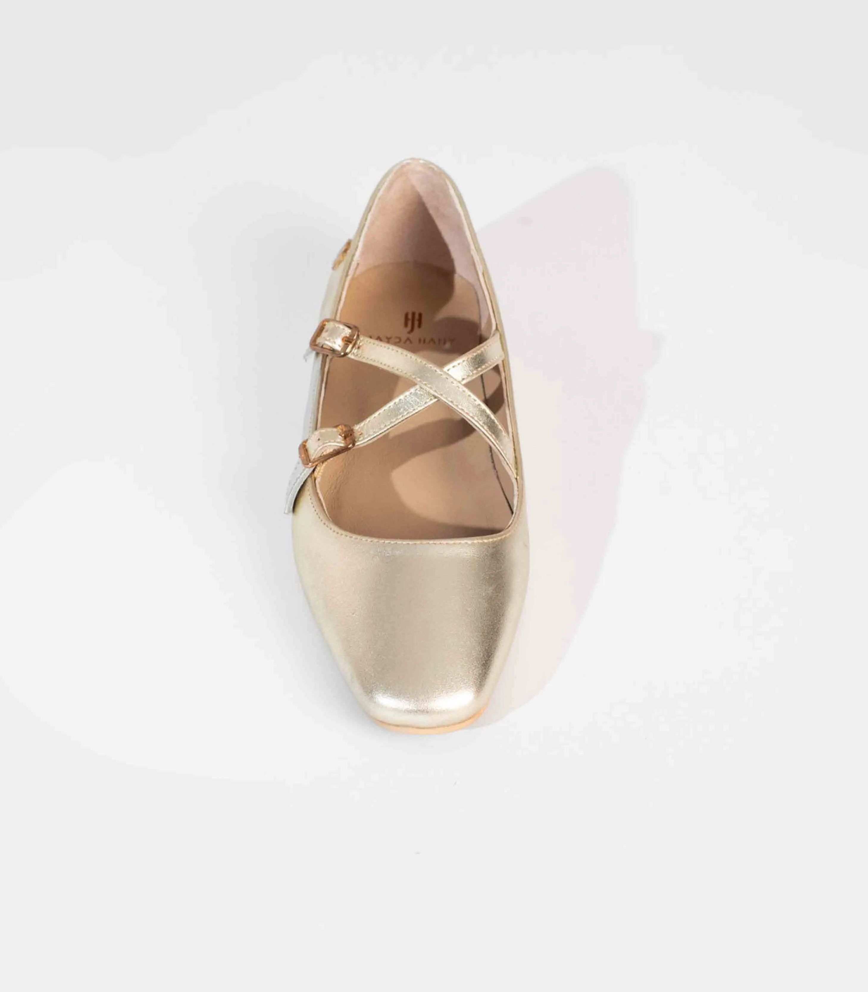 Jayda Shoes - Double Crosser Ballet Flats