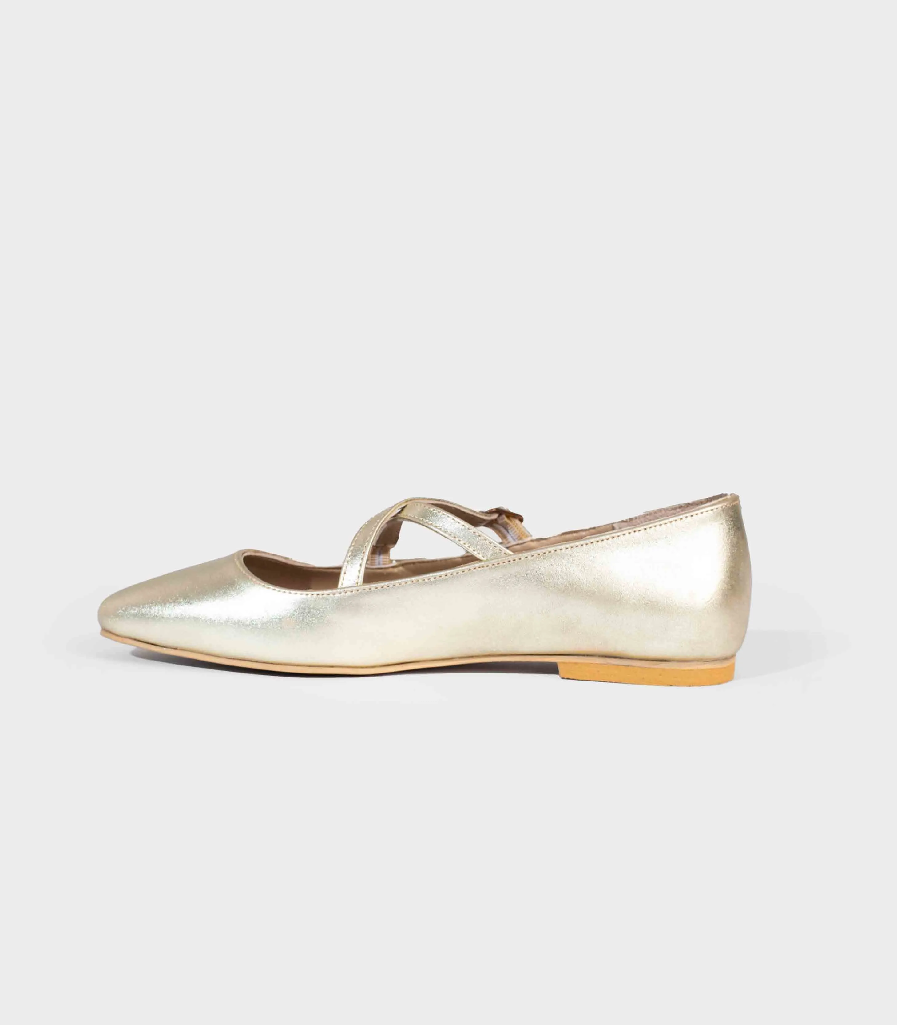 Jayda Shoes - Double Crosser Ballet Flats