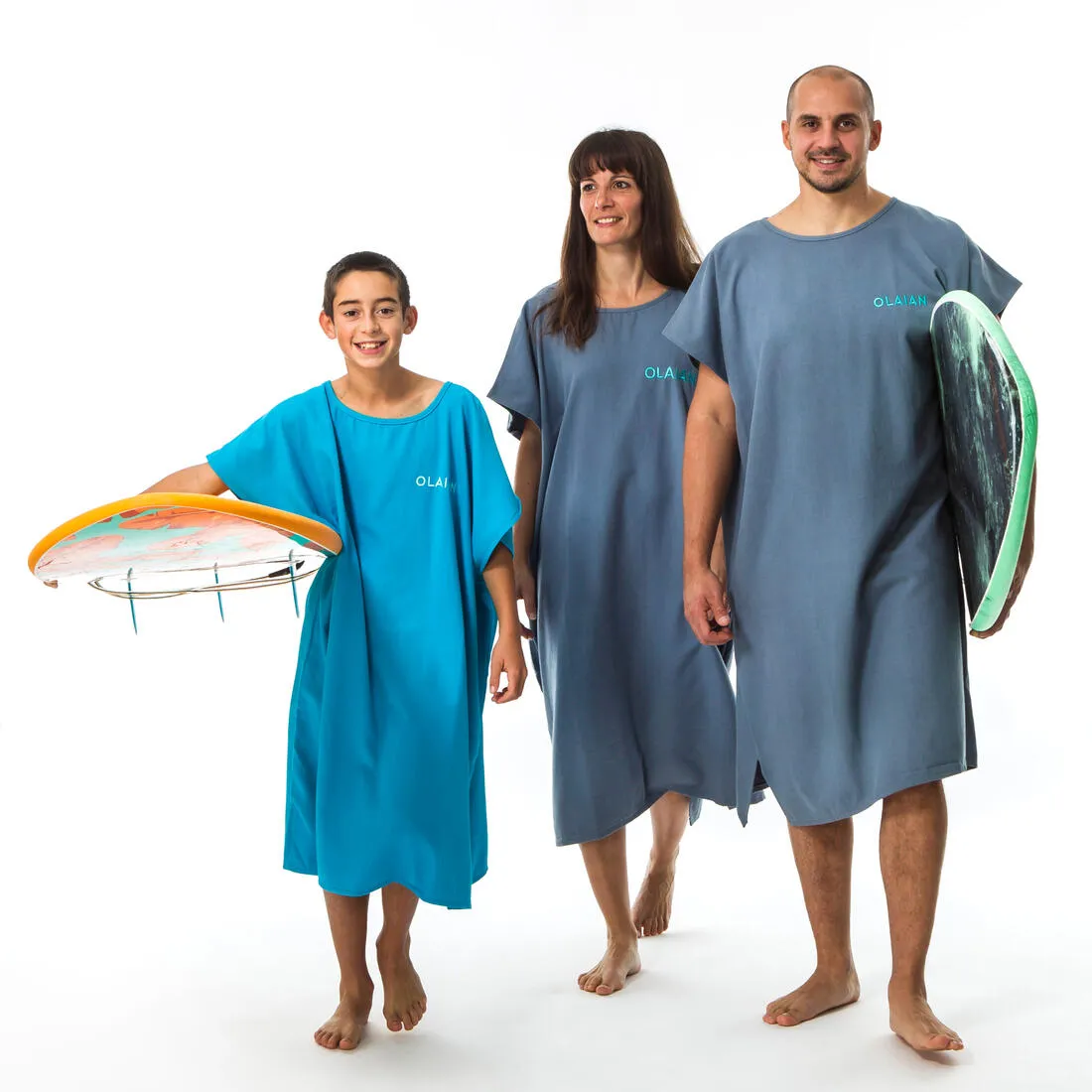 Kids’ Surf Poncho - 100 Blue
