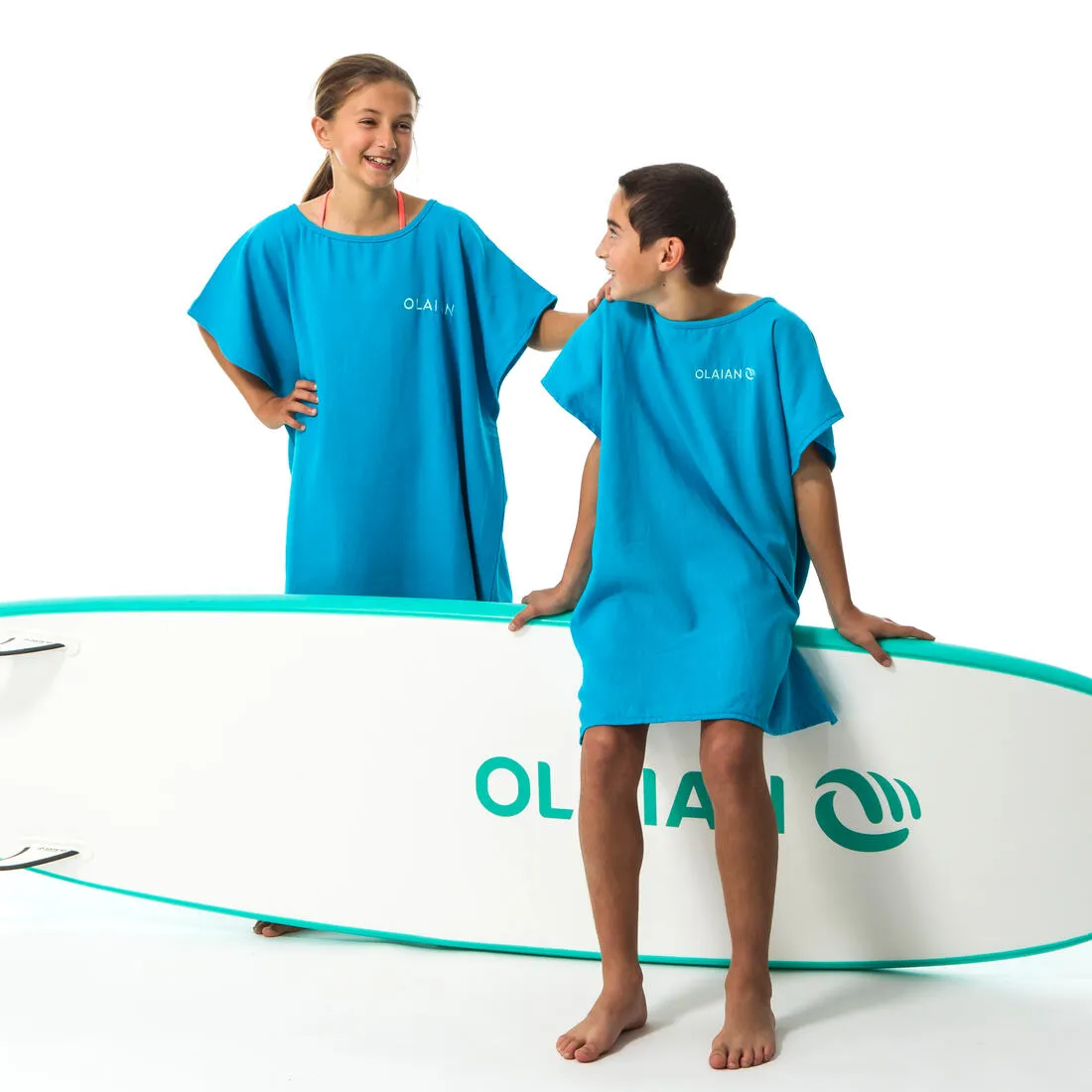 Kids’ Surf Poncho - 100 Blue