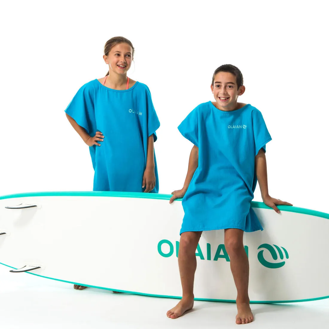Kids’ Surf Poncho - 100 Blue