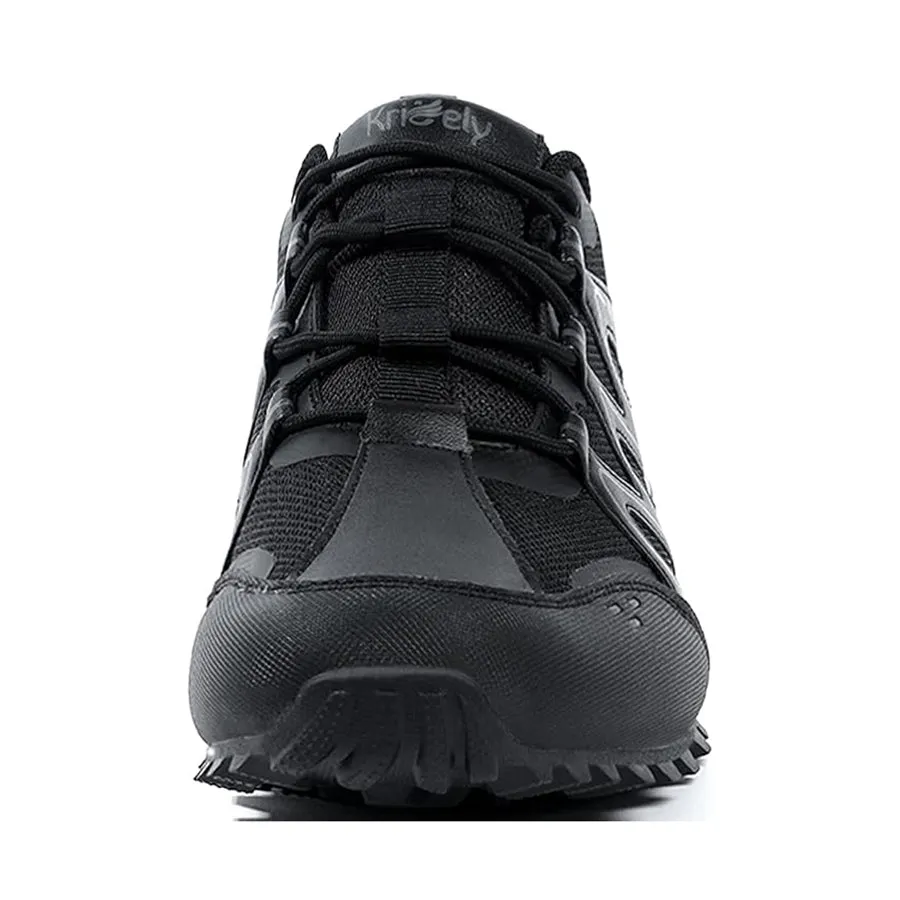 Kricely Mens Advanced Trail Running Shoes Breathable Lightweight Anti Slip Hiking Design with Shock Absorption Technology for Outdoor Trekking Mountain Climbing Gym Workouts