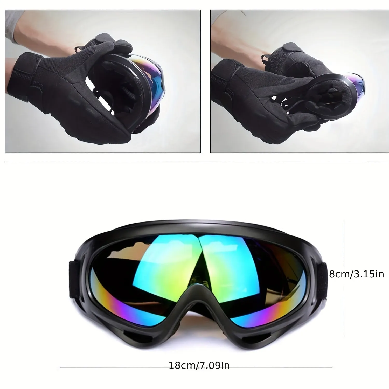 Polarized UV Protective Ski Goggles - Anti-Scratch & Dustproof, Multi-Layer Lens Snowboard Goggles for Men and Women