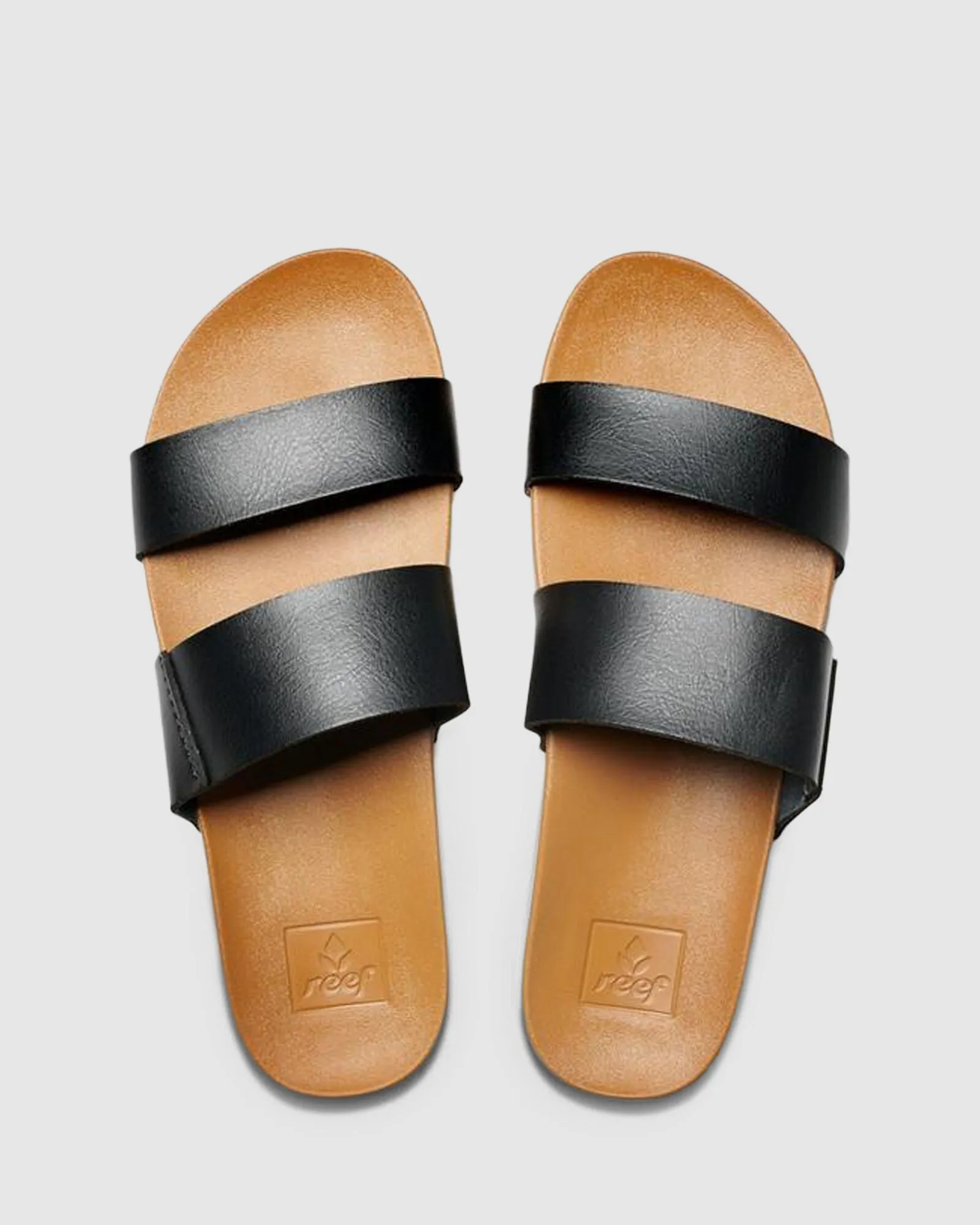 REEF CUSHION BOUNCE VISTA - BLACK/NATURAL