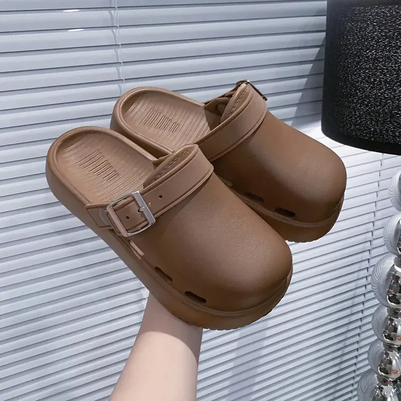 Round Toe Platform Sandals