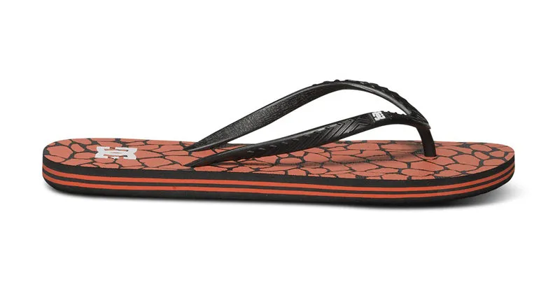 Sandalias DC Shoes Spray Graffik Black Crazy Pink Print