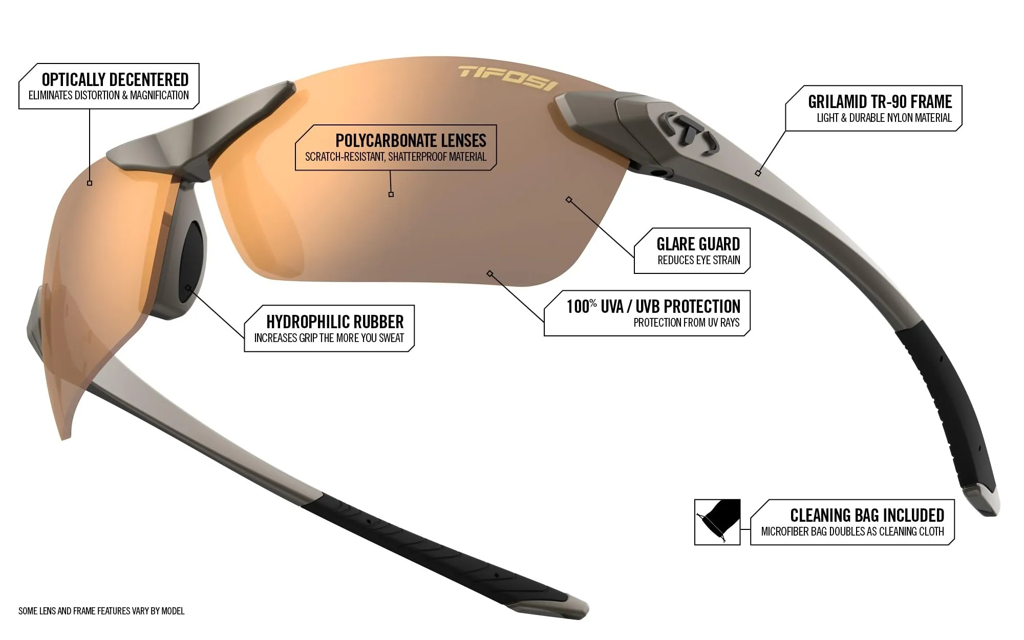 Tifosi Optics Seek 2.0 Sunglasses (Iron/Brown Polarized)